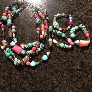 Necklace and bracelets